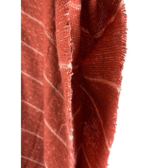 Boho Western Universal Threads Tassel Striped Poncho, Women's One Size Fits All - Picture 8 of 11